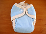 Grow With Me One Size Organic Cotton Diaper in Blue