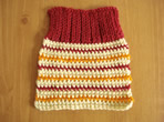 Crimson Sunburst Hand Made Wool Soaker